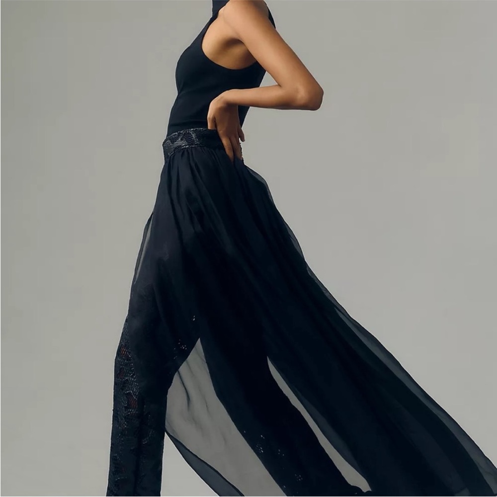Anthropologie House of Perna Cassandra Trendy Street Black Skirt/Pants-Size XS - Picture 6 of 14